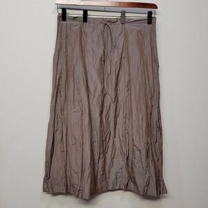SpiritHouse Lantern Maxi‎ Skirt Large Brown Iridescent Art To Wear Fairy Grunge